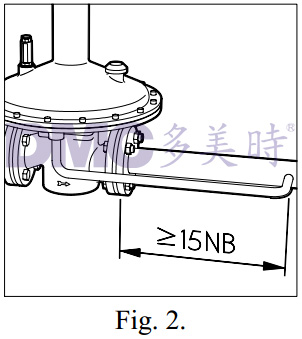 燃?xì)庹{(diào)壓器安裝取壓管線圖