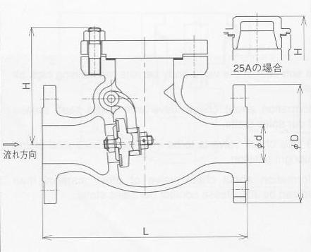旋啟式止回閥結(jié)構(gòu)圖